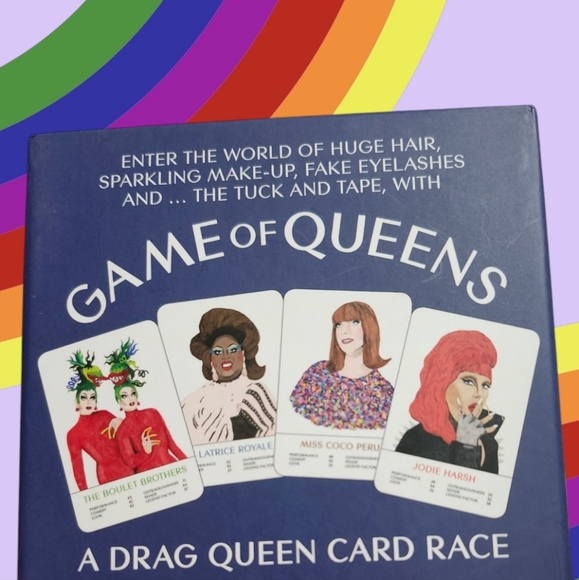 Drag Queen Card Game "Game of Queens" A Drag Queen Card Race 🌈✨️NIB - Picture 3 of 3